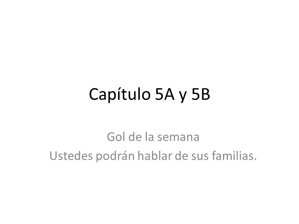 Gol de la semana Ustedes podrán hablar de sus familias.