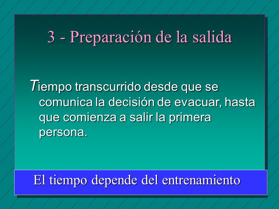 3 - Preparación de la salida