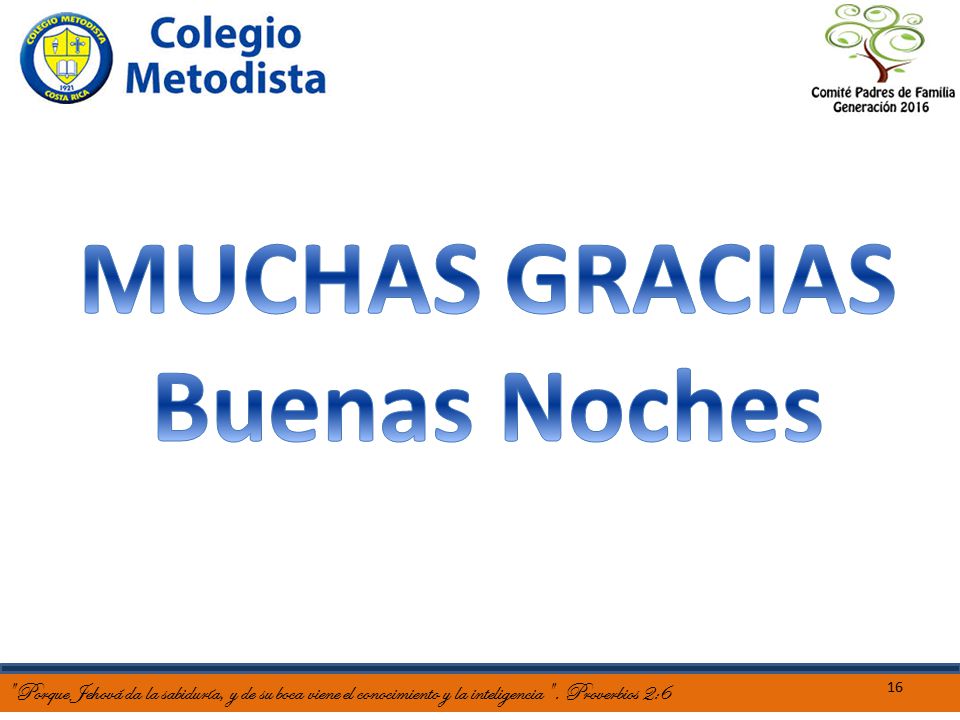 MUCHAS GRACIAS Buenas Noches