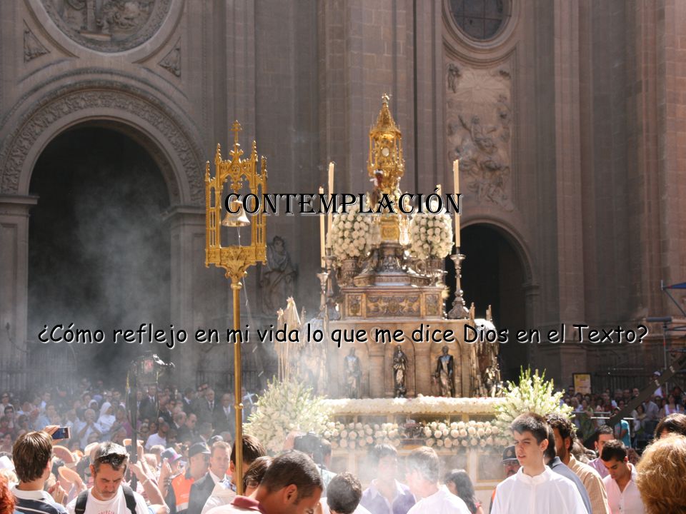 ¿Cómo reflejo en mi vida lo que me dice Dios en el Texto