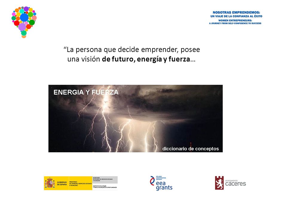 La persona que decide emprender, posee una visión de futuro, energía y fuerza…