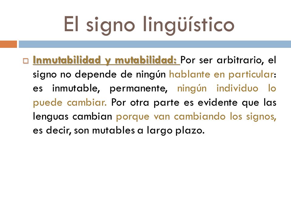El signo lingüístico