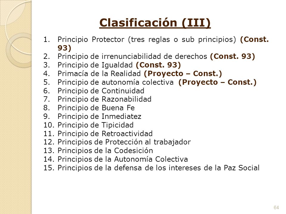 La Constitución tiene dos tipos de norma: