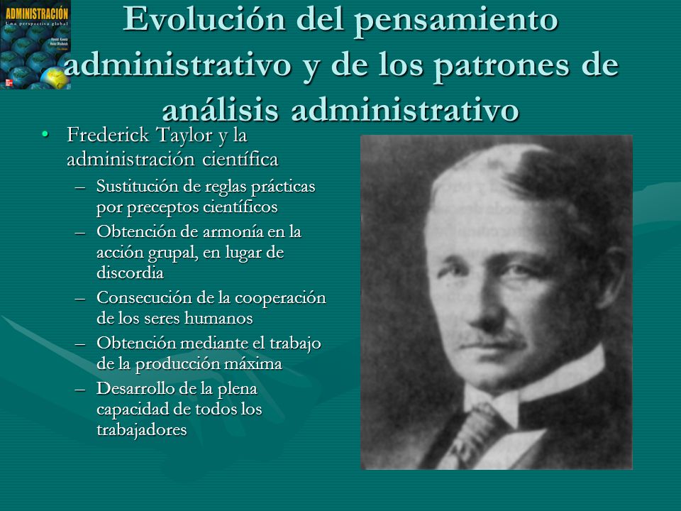 Evolución del pensamiento administrativo y de los patrones de análisis administrativo