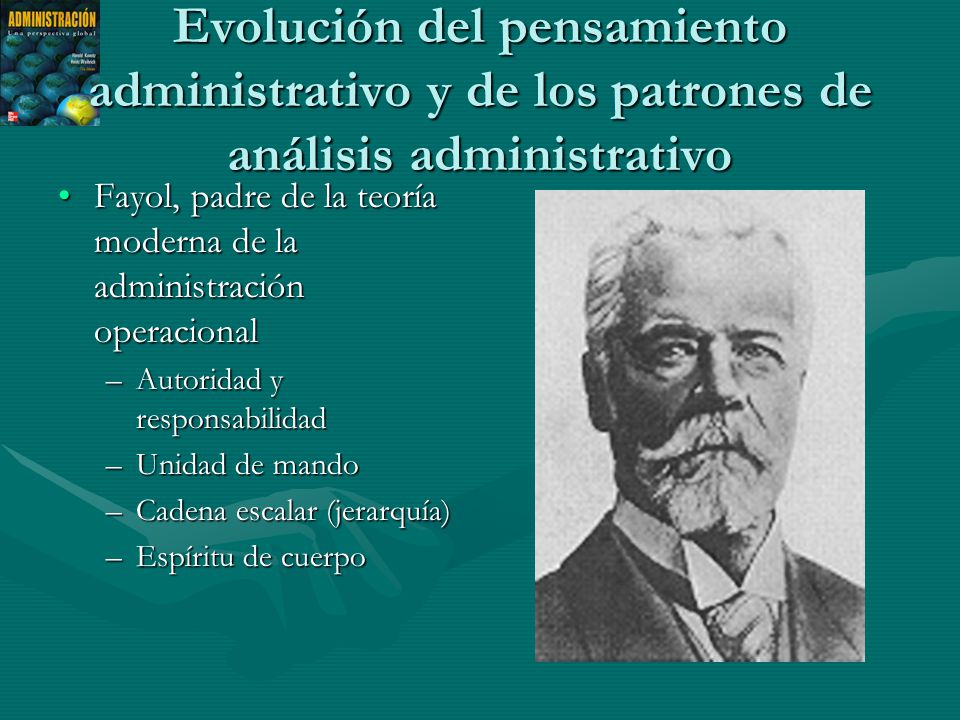 Evolución del pensamiento administrativo y de los patrones de análisis administrativo