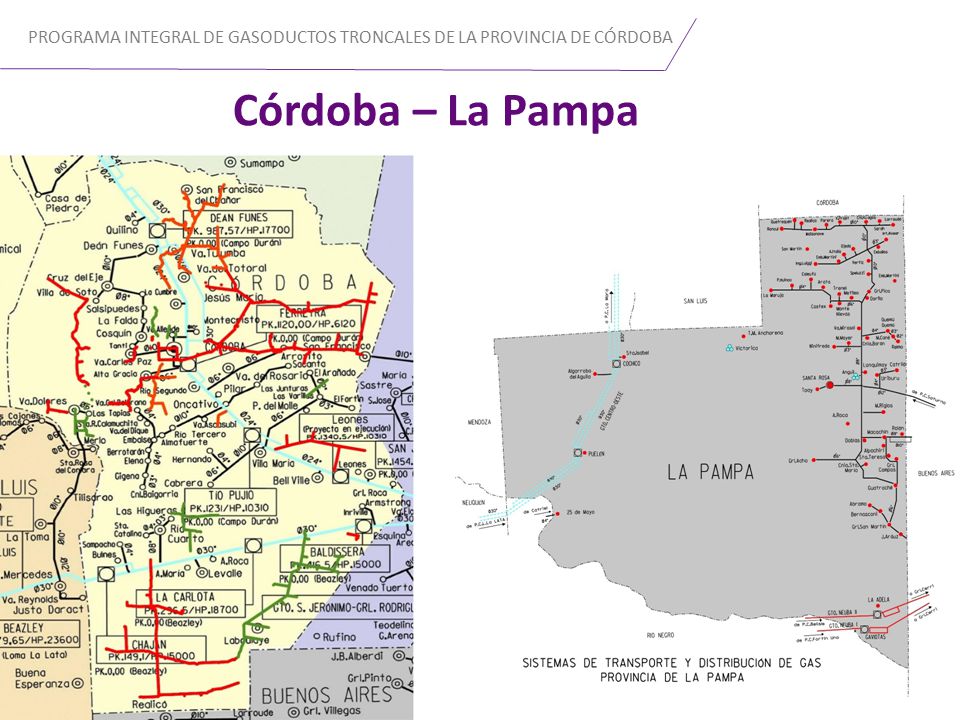 PROGRAMA INTEGRAL DE GASODUCTOS TRONCALES DE LA PROVINCIA DE CÓRDOBA