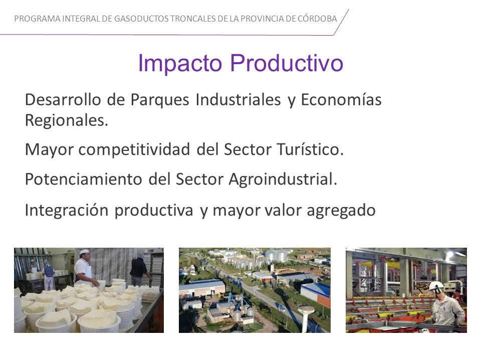 PROGRAMA INTEGRAL DE GASODUCTOS TRONCALES DE LA PROVINCIA DE CÓRDOBA