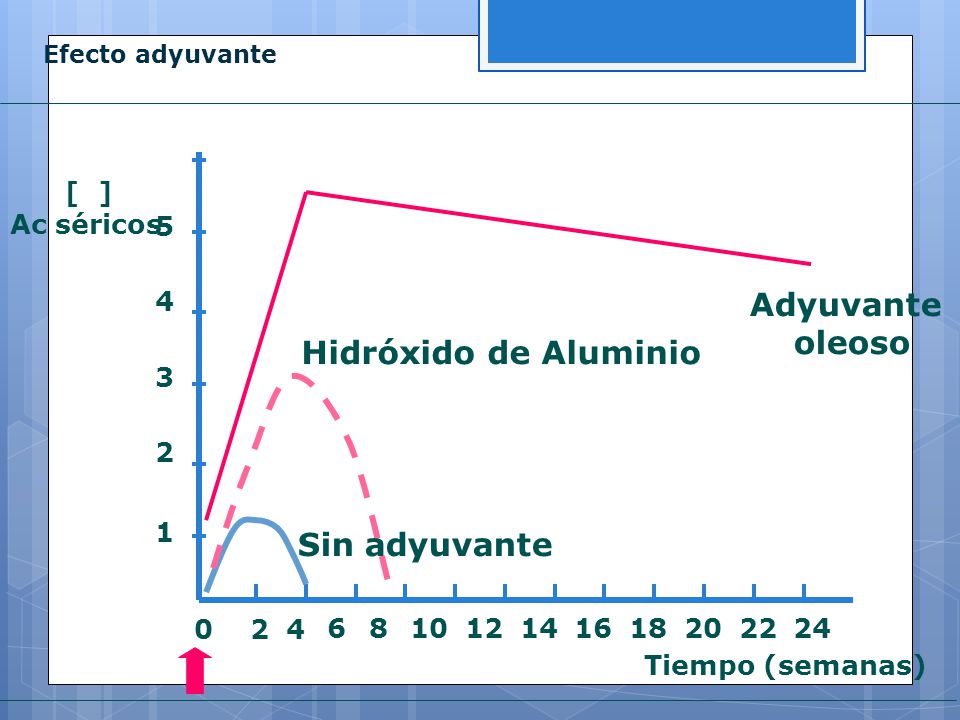 Adyuvante oleoso Hidróxido de Aluminio Sin adyuvante [ ] Ac séricos 5