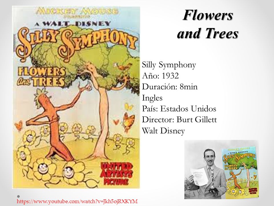 Flowers and Trees Silly Symphony Año: 1932 Duración: 8min Ingles