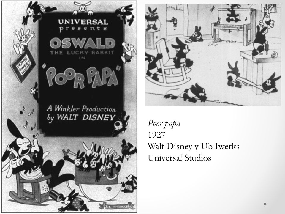 Poor papa 1927 Walt Disney y Ub Iwerks Universal Studios