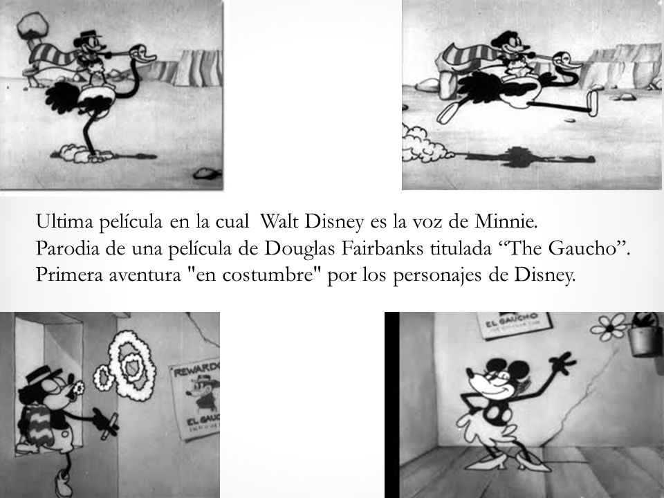 Ultima película en la cual Walt Disney es la voz de Minnie.