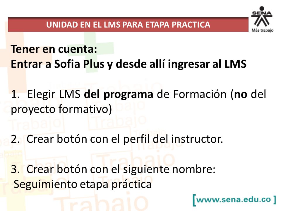 UNIDAD EN EL LMS PARA ETAPA PRACTICA