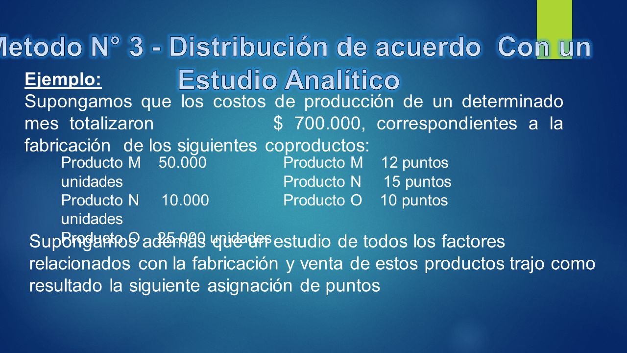 Metodo N° 3 - Distribución de acuerdo Con un Estudio Analítico