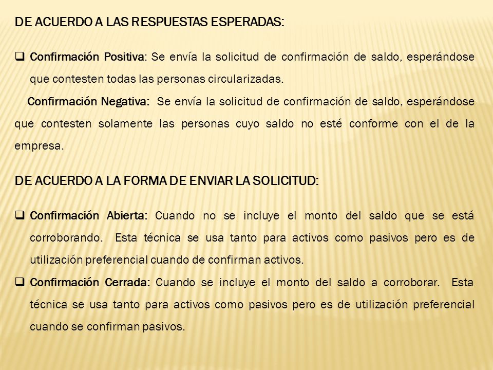 DE ACUERDO A LAS RESPUESTAS ESPERADAS: