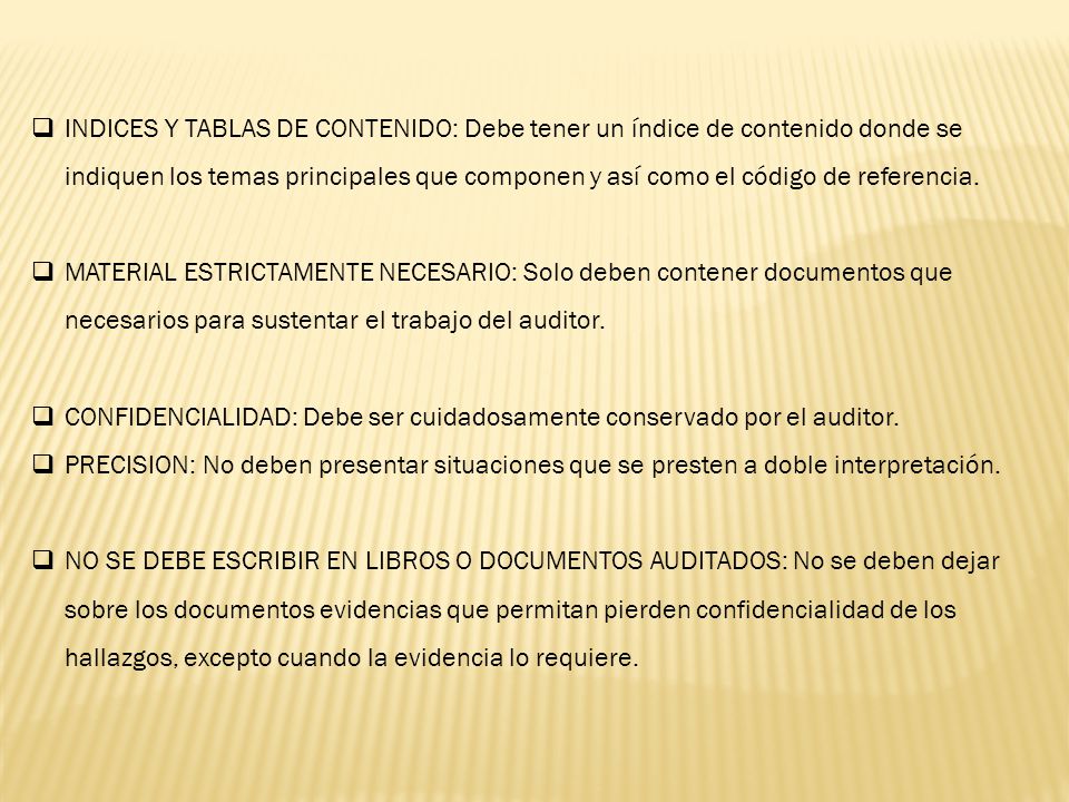 INDICES Y TABLAS DE CONTENIDO: Debe tener un índice de contenido donde se indiquen los temas principales que componen y así como el código de referencia.