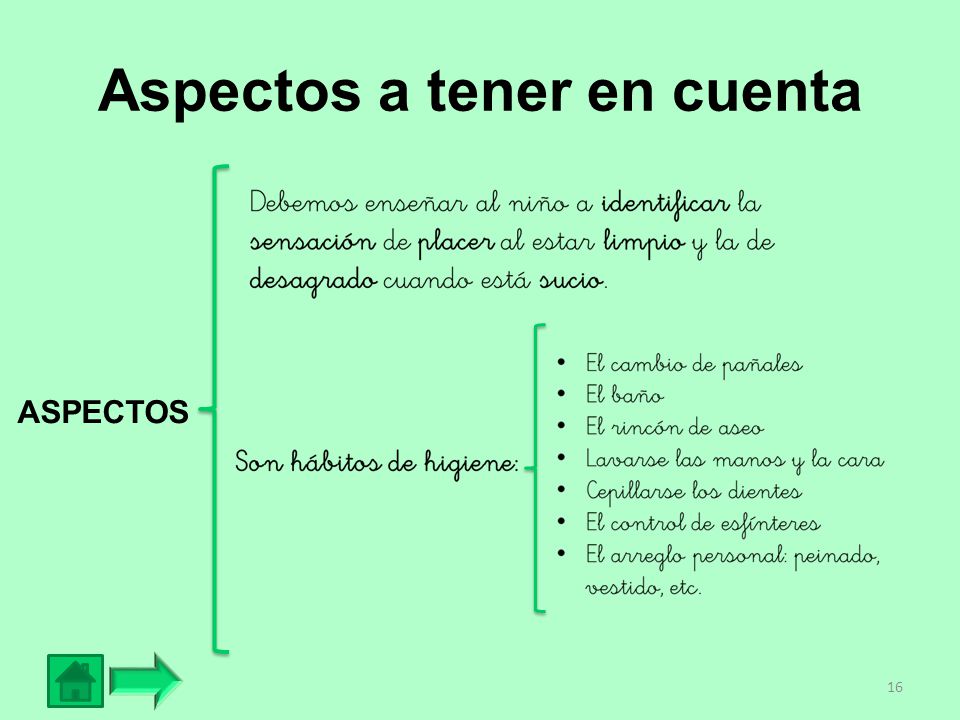 Aspectos a tener en cuenta