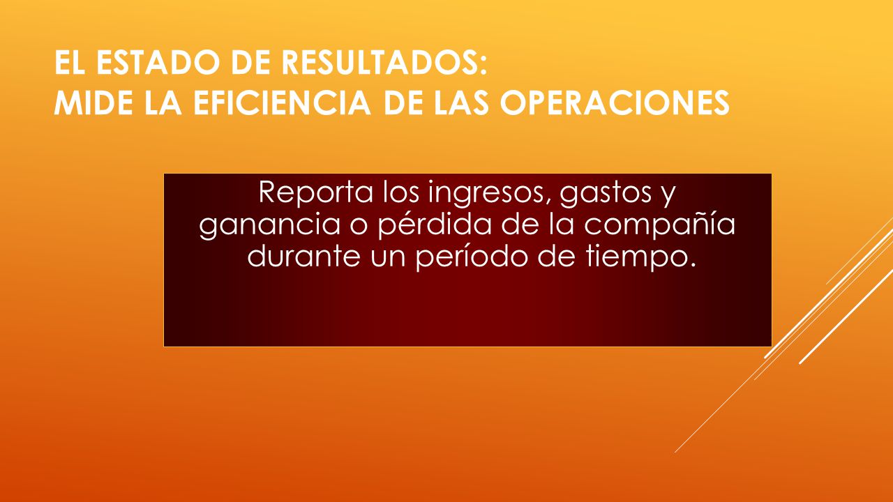 El Estado de Resultados: Mide la Eficiencia de Las Operaciones