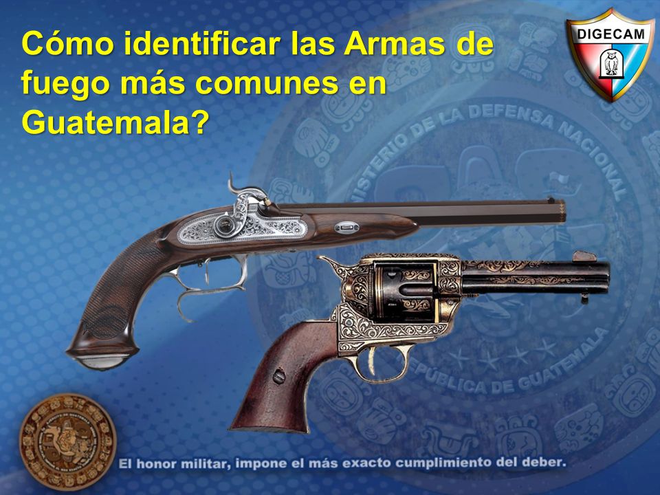 Cómo identificar las Armas de fuego más comunes en Guatemala