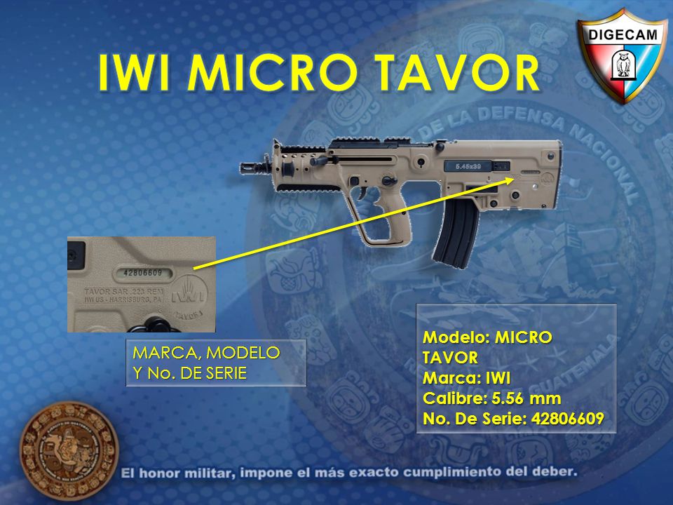 IWI MICRO TAVOR Modelo: MICRO TAVOR Marca: IWI