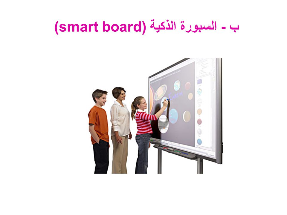 ب - السبورة الذكية (smart board)