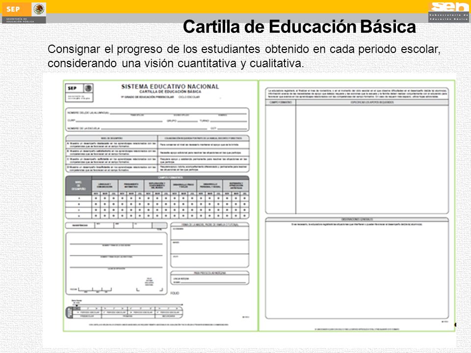 Cartilla de Educación Básica