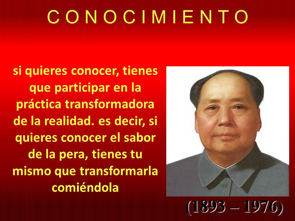 C O N O C I M I E N T O