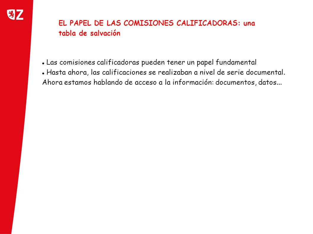 EL PAPEL DE LAS COMISIONES CALIFICADORAS: una tabla de salvación