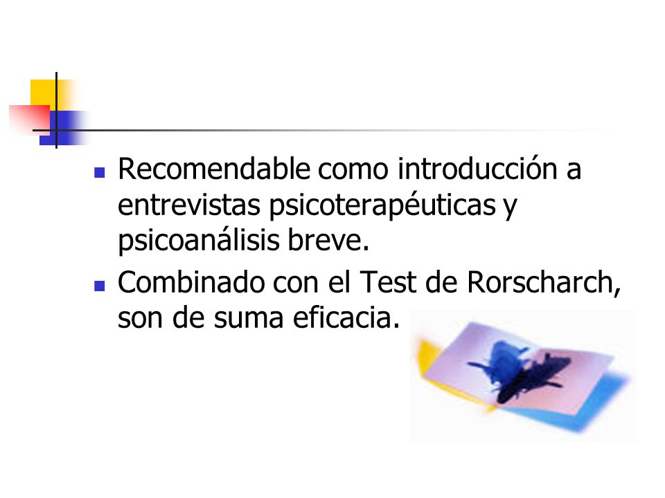 Recomendable como introducción a entrevistas psicoterapéuticas y psicoanálisis breve.
