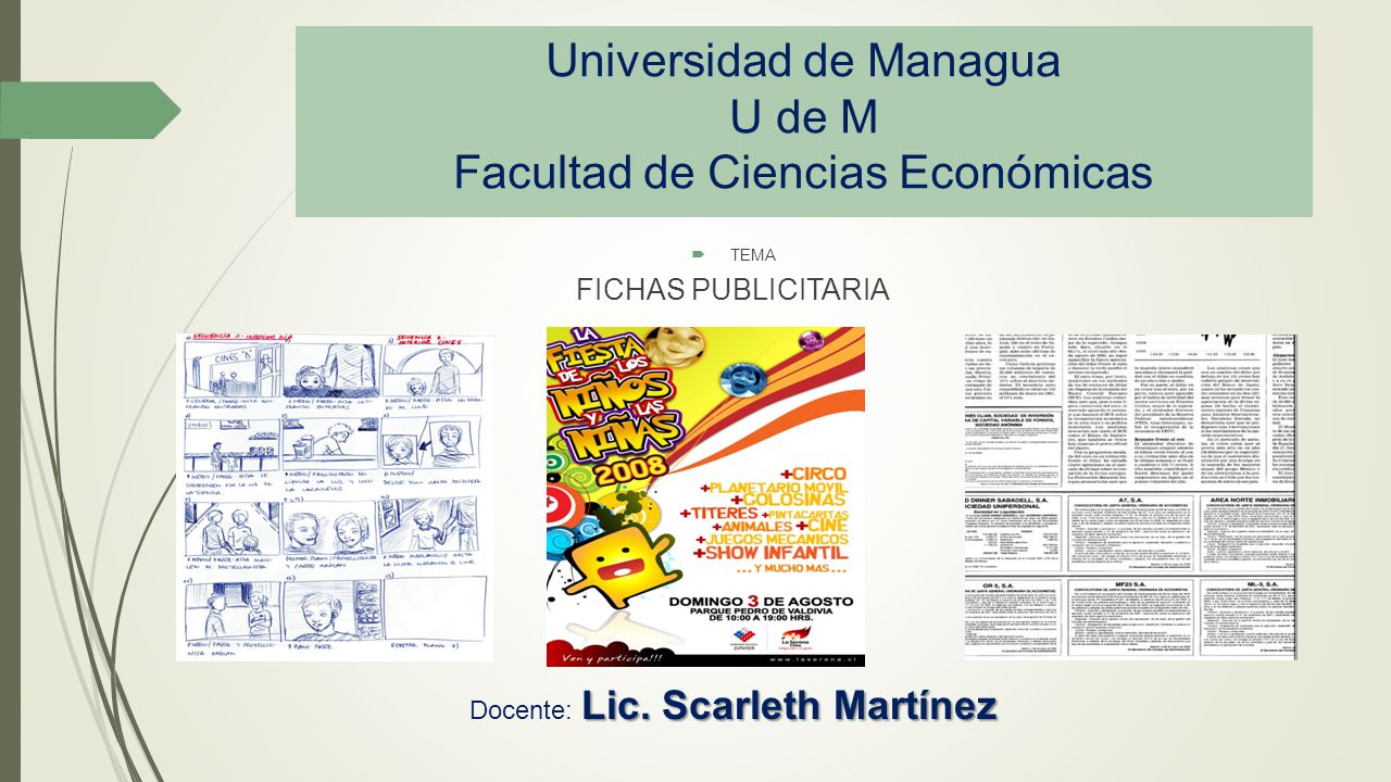 Universidad de Managua U de M Facultad de Ciencias Económicas