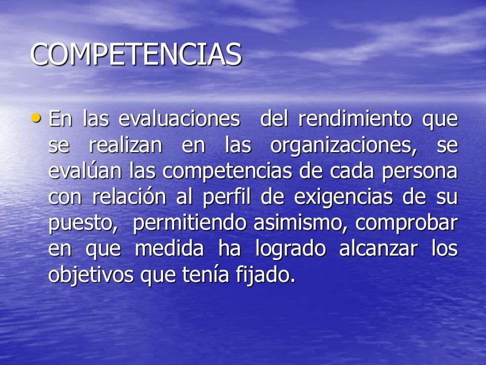 COMPETENCIAS