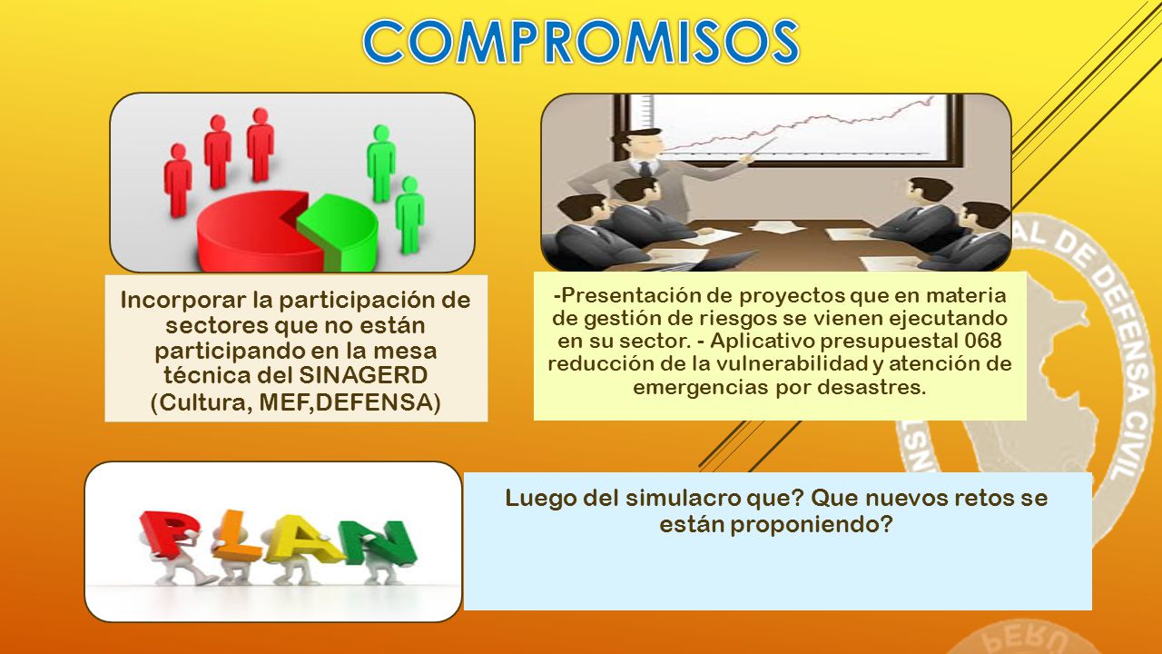Luego del simulacro que Que nuevos retos se están proponiendo