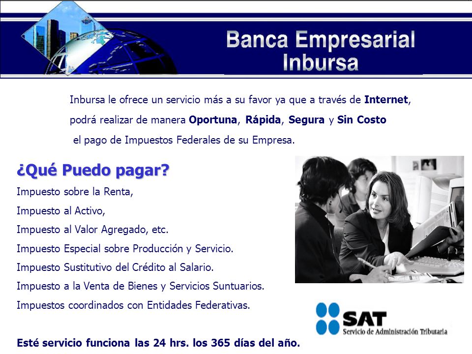 Inbursa le ofrece un servicio más a su favor ya que a través de Internet,