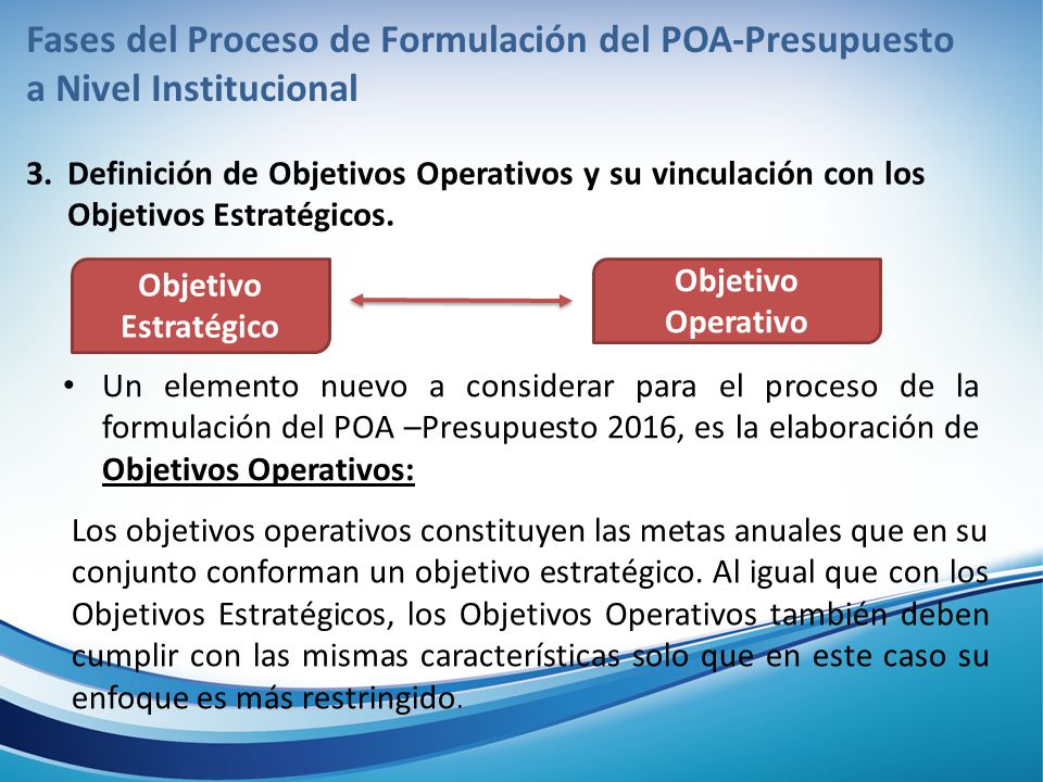 Fases del Proceso de Formulación del POA-Presupuesto a Nivel Institucional