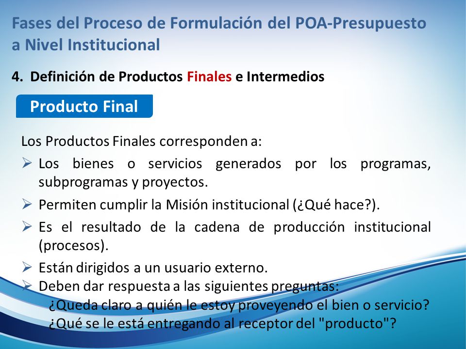 Fases del Proceso de Formulación del POA-Presupuesto a Nivel Institucional