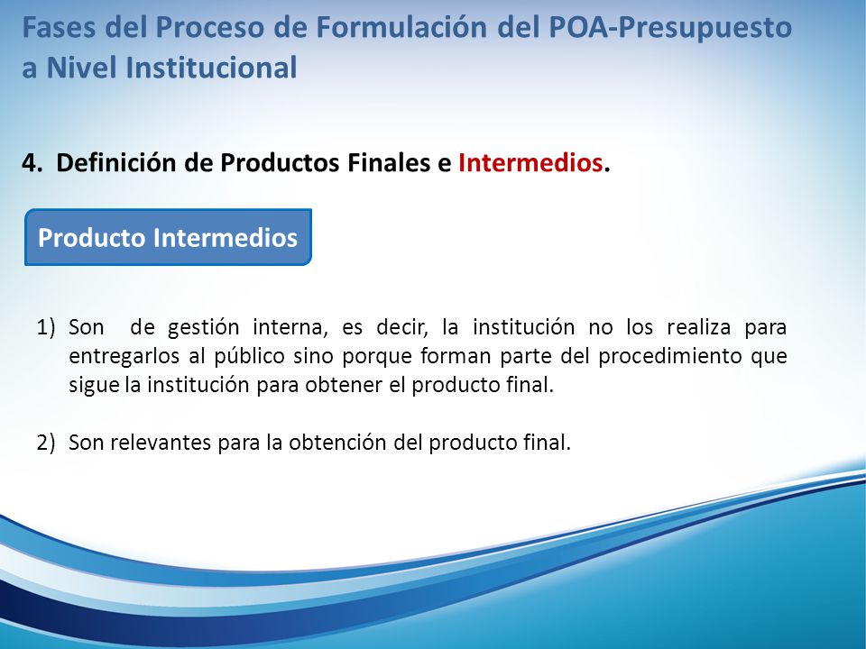 Fases del Proceso de Formulación del POA-Presupuesto a Nivel Institucional