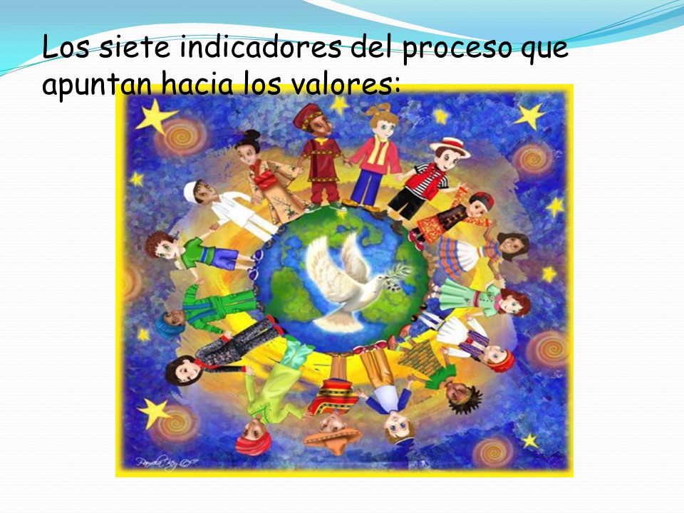 Los siete indicadores del proceso que apuntan hacia los valores: