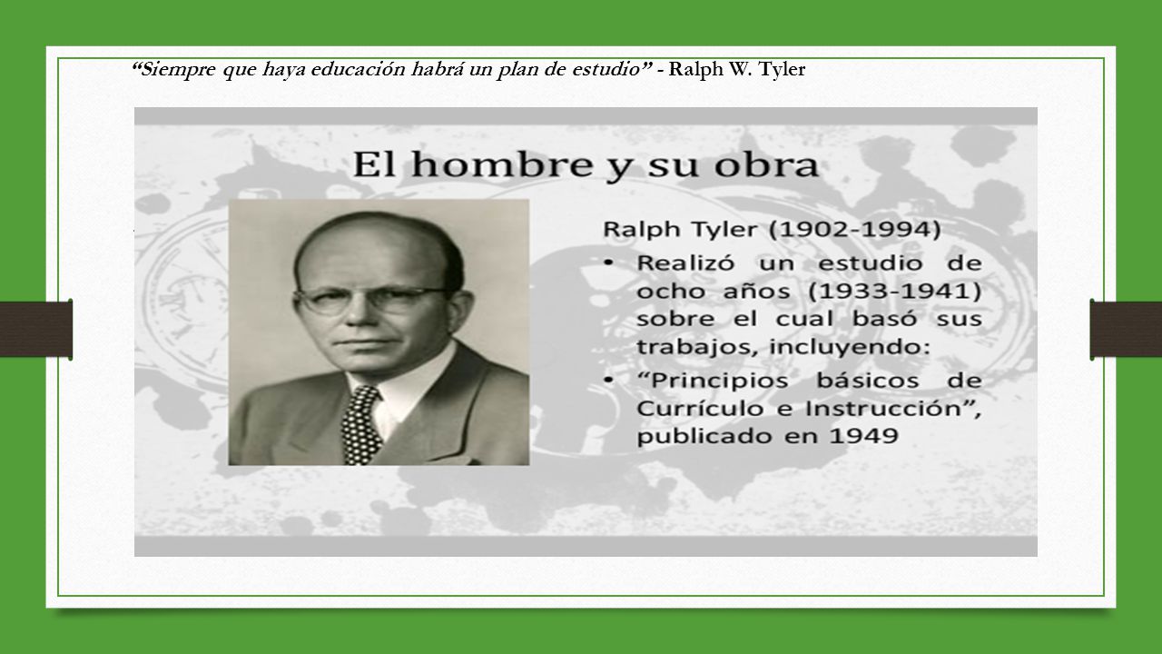 Siempre que haya educación habrá un plan de estudio - Ralph W. Tyler