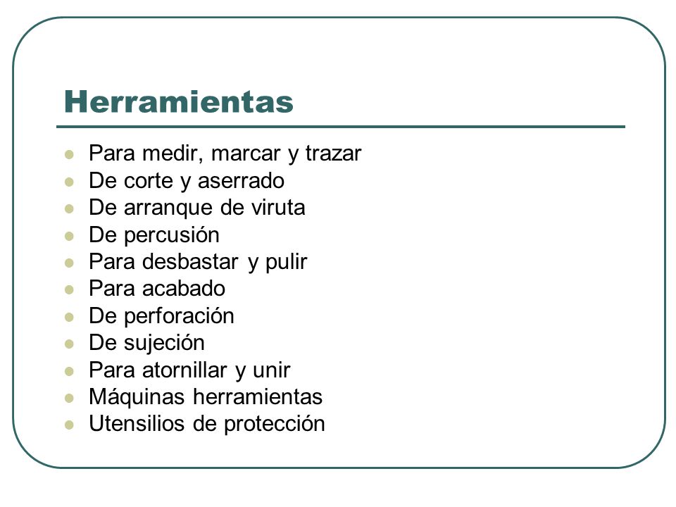 Herramientas Para medir, marcar y trazar De corte y aserrado