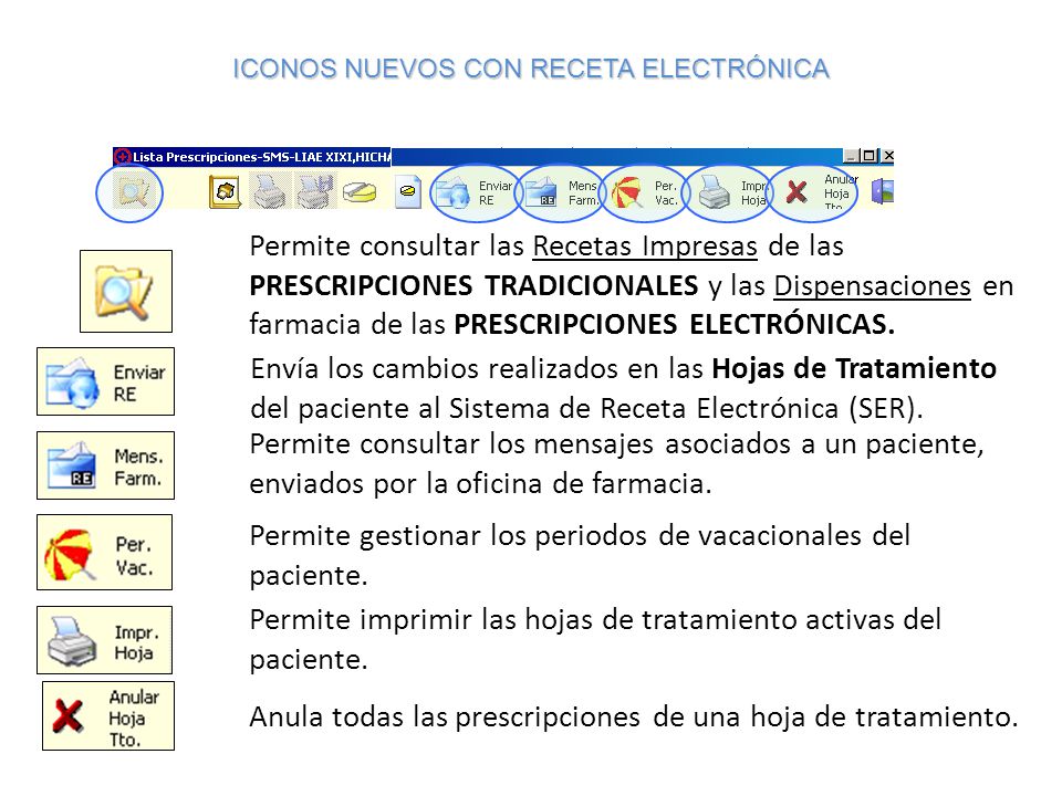ICONOS NUEVOS CON RECETA ELECTRÓNICA