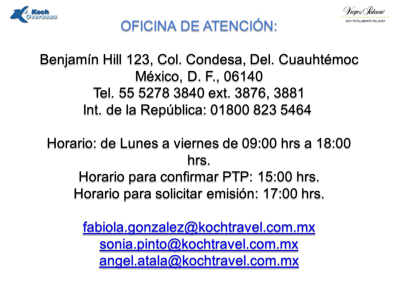 Benjamín Hill 123, Col. Condesa, Del. Cuauhtémoc México, D. F.,