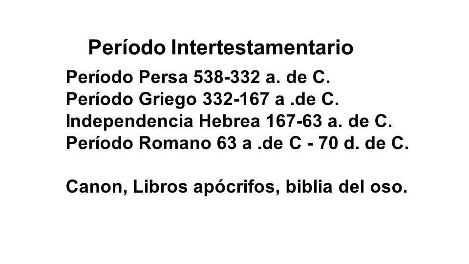 Período Intertestamentario