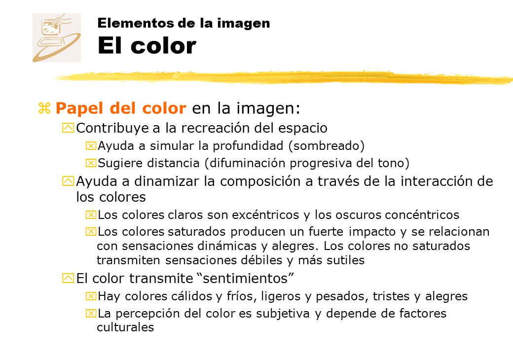 Elementos de la imagen El color