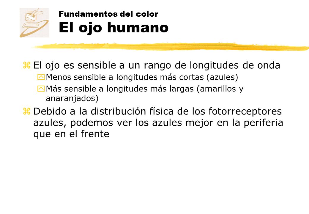 Fundamentos del color El ojo humano