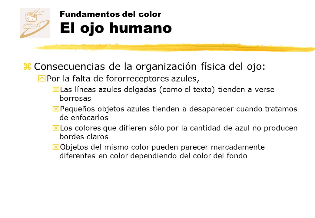 Fundamentos del color El ojo humano