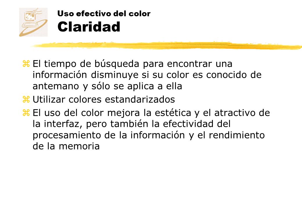 Uso efectivo del color Claridad