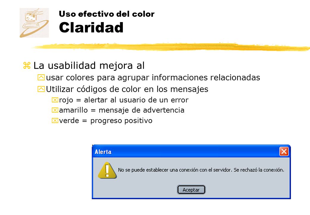 Uso efectivo del color Claridad