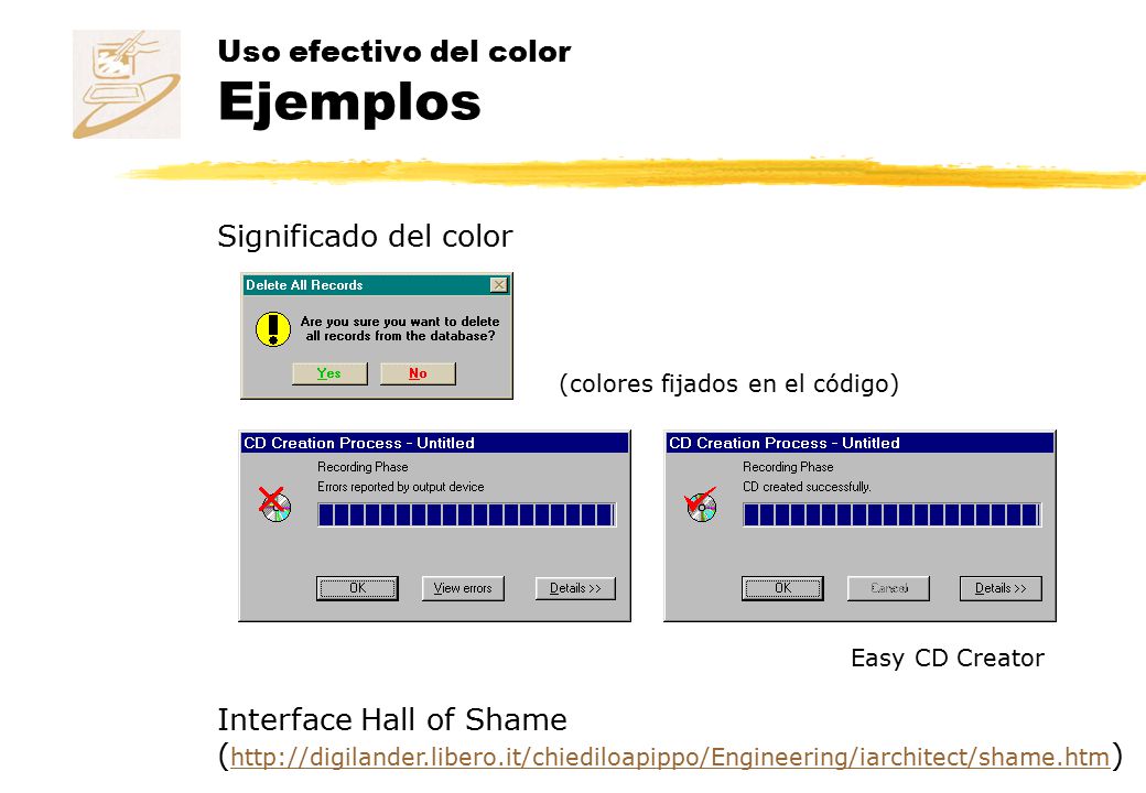 Uso efectivo del color Ejemplos