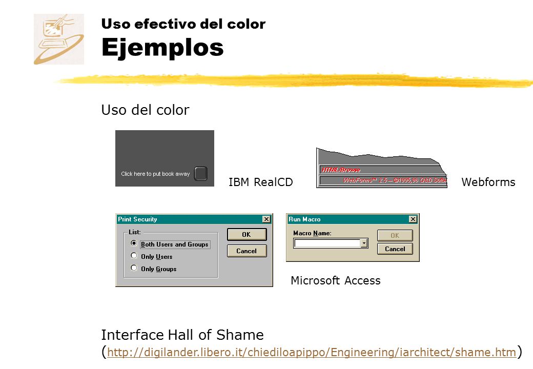 Uso efectivo del color Ejemplos