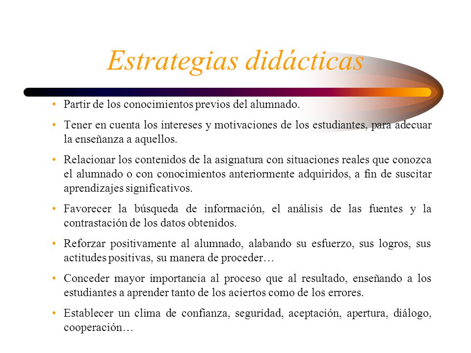 Estrategias didácticas