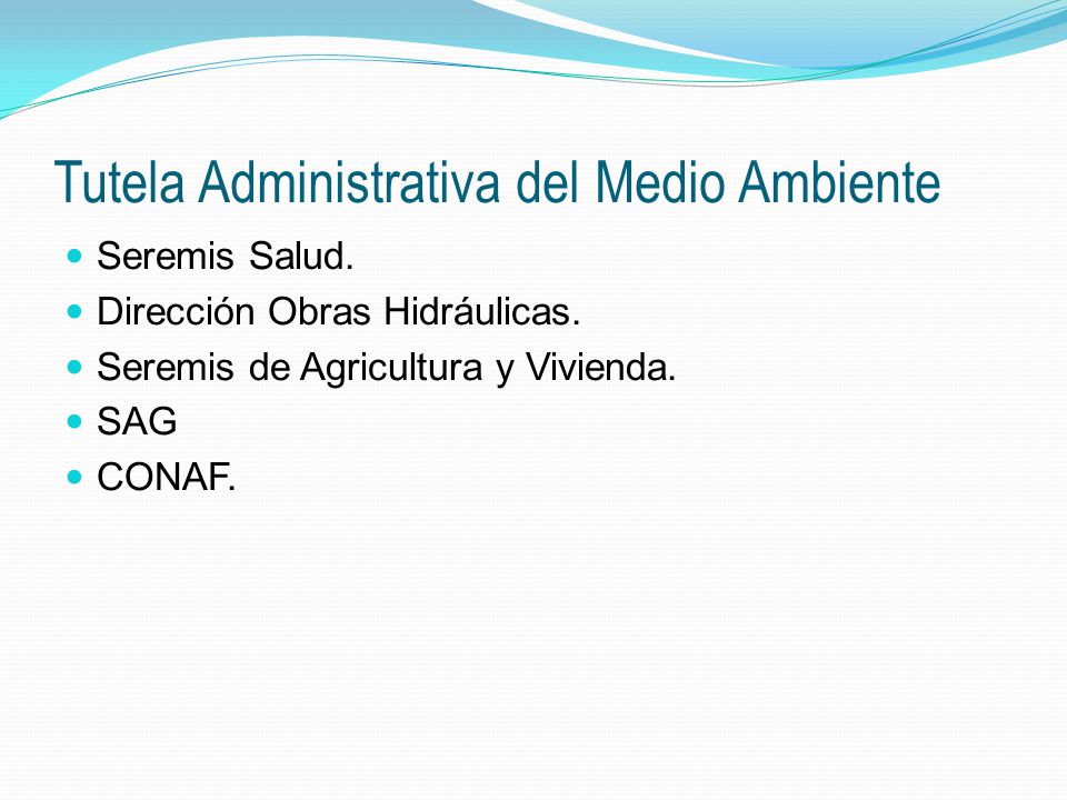 Tutela Administrativa del Medio Ambiente